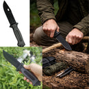 Cuchillo Camping Funda + Pedernal + Brújula JF4038A