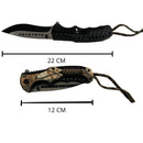 Cuchillo Automatico de Caza, c/cuerda paracord JF767C