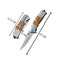 Navaja Plegable Madera rompe vidrio Inoxidable Detalles Aluminio JF836