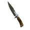 Cuchillo Caza Artesanal Inoxidable Imitación Madera JF841