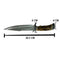 Cuchillo Caza Artesanal Inoxidable Imitación Madera JF841