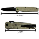 Navaja Outdoor Plegable Acero Inoxidable Mango Texturizado JF865