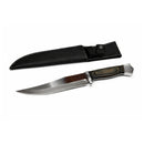 Cuchillo Cazador Acero Inoxidable Mango Tipo Madera Heavy Duty JF866