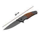 Navaja plegable Clip mango ergonómico inserción Madera JF874