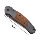 Navaja plegable Clip mango ergonómico inserción Madera JF874