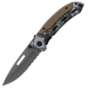 Navaja Outdoor Mango G10 Hoja Acero Serrada | Clip de Bolsillo JF876