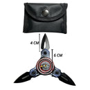 Navaja de Bolsillo Trípode Compacta Grabado Águila + Estuche JF878