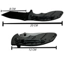 Navaja Plegable bolsillo Clip Seguro Mango Ergonómico JF879