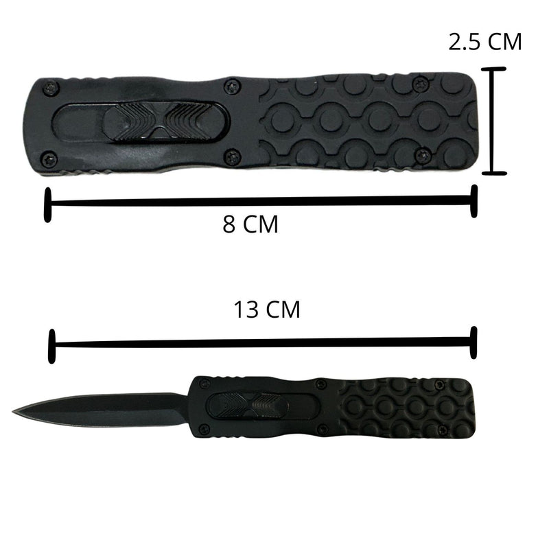 Navaja automática slim, texturizado retráctil JF8811