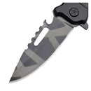 5 en 1 Navaja plegable Portatil +Rompe vidrios Corta soga Abre botellas *Clip JF886