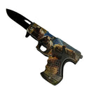 Navaja Plegable con Clip Estilo Pistola Diseño Oso Herramienta Outdoor JF890