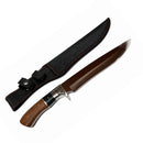 Cuchillo Táctico Bowie Hoja Fija +Funda Reforzada Campismo Senderismo JF892