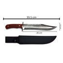 Cuchillo Bowie Sierra Supervivencia 39 CM + Funda JF898