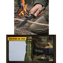 Cuchillo Supervivencia 30.5cm  Hoja Negra + Funda Clip JF899