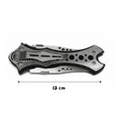 Navaja Plegable Doble Hoja Mango Antideslizante EDC Táctica con Clip JF905