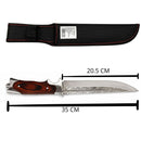 Cuchillo Bowie Hoja Grabada Supervivencia JF924