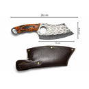 Cuchillo Cleaver Supervivencia c/ Funda Hoja Ancha Decorado JF925