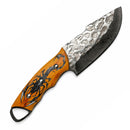 Cuchillo Artesanal c/ Funda Outdoor Madera Grabado JF927