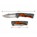 Navaja Premium diseño "Filigrana" Clip Point  Mango Tipo Madera bloqueo seguro Tipo COLUMBIA JF936