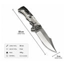Navaja Plegable Premium Acero Inox Outdoor suvivor 3D Tipo Nácar clip TIPO COLUMBIA JF938