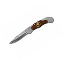 Navaja Plegable Camping Madera Seguro 22 cm JF941