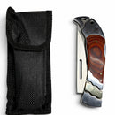 Navaja Plegable Premium Funda Camping Supervivencia JF942