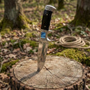 Cuchillo Bowie Acero Inoxidable con Funda Camping Caza JF973