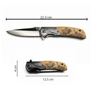 Navaja Grabado Aguila Diseño Venado Plegable Premium JF982