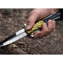 Navaja Diseño Negro Dorado Plegable Premium EDC JF983