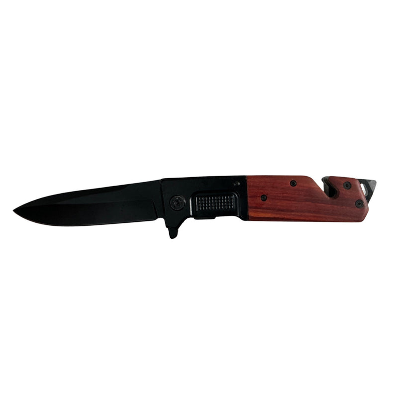 Navaja semi-automática, corta soga, clip, antiderrapante JFDA323
