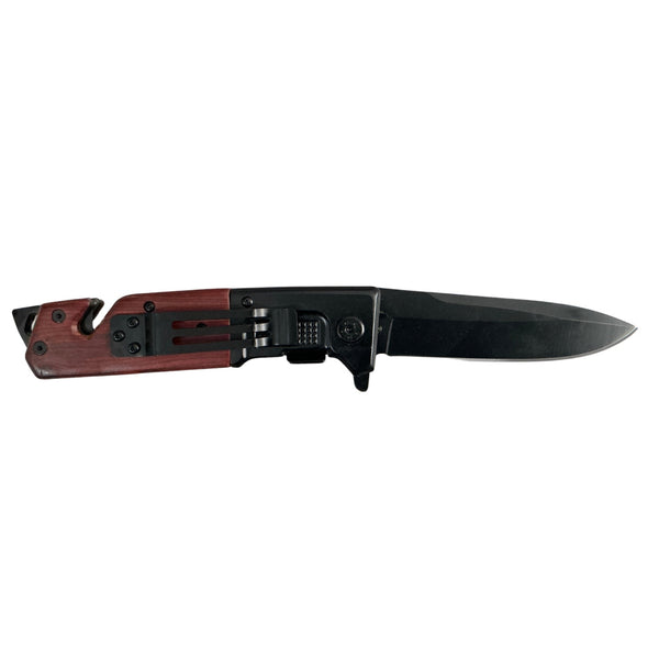 Navaja semi-automática, corta soga, clip, antiderrapante JFDA323