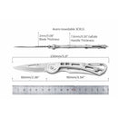 Navaja Plegable Metálica Con Clip Para Cinturón Mochila 9cm EDC JFK033