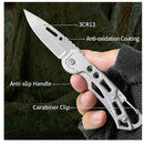 Navaja Plegable Metálica Con Clip Para Cinturón Mochila 9cm EDC JFK033