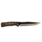 Cuchillo multifuncional c/sierra, funda, mango tipo madera JFK37
