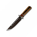 Cuchillo Bowie 34cm  Guarda de Protección Mango Madera +Funda JFS048