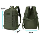 Mochila Laptop molle correa pecho impermeable 25lts multi-compartimientos JYB-152