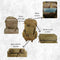 Mochila 35L, impermeabilizada, multi-compartimiento JYB125