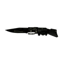 Navaja Plegable Seguro de Bloqueo + Clip Drop Point Negra 17cm KA808