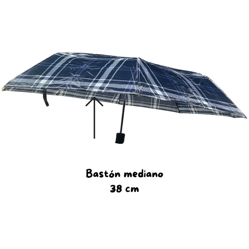 Sombrilla de bolsillo retráctil 3 alturas con funda SURTIDO LLD03-E