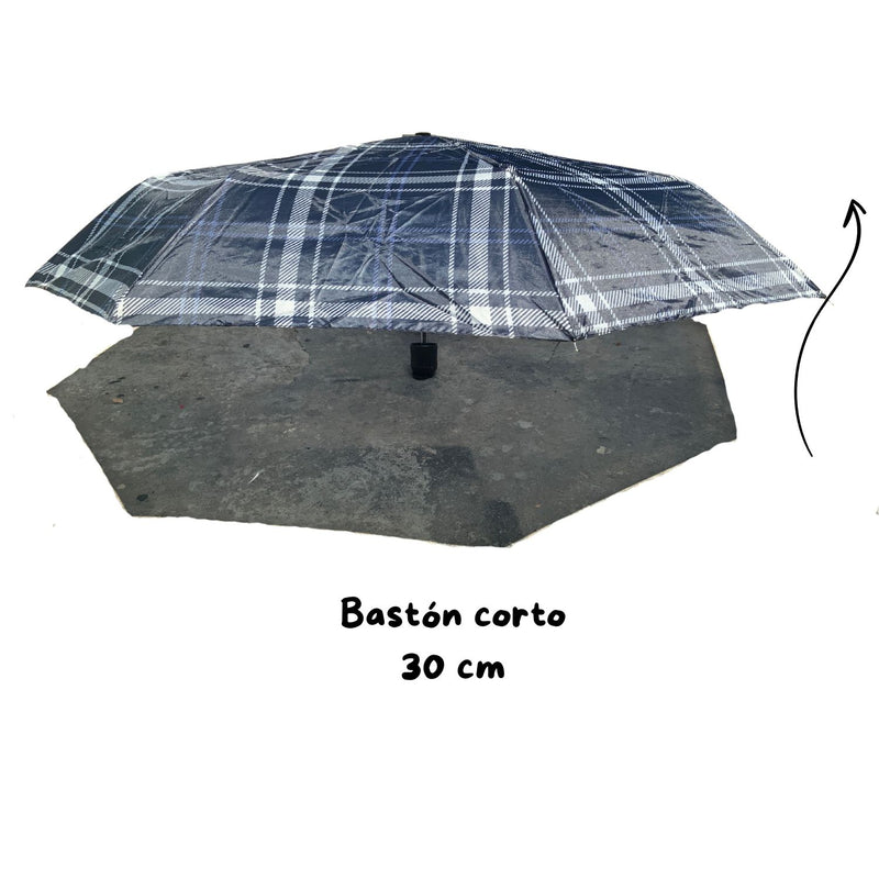 Sombrilla de bolsillo retráctil 3 alturas con funda SURTIDO LLD03-E