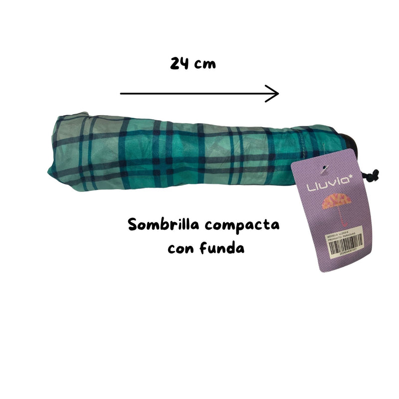 Sombrilla de bolsillo retráctil 3 alturas con funda SURTIDO LLD03-E