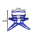 Porta Placas MOTOCICLETA Universal Ajustable Aluminio Reforzado MTC041