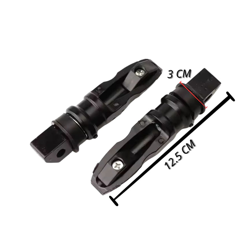 Reposapiés MOTOCICLETA Estriberas Plegables Aluminio Ergonómico Universal MTC049