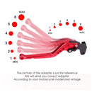 Juego manijas/palancas ajustables para motocicleta (freno y clutch) SURTIDO MTC054