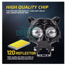 Faro LED Tigre 12V Doble Lente Moto MTC094
