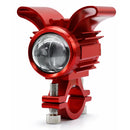 Faro Auxiliar LED Manubrio Moto Lente Óptica Aluminio Universal MTC135