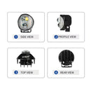 Faro LED Universal Moto Tipo Rally "Proyector Lupa" ATV/UTV Off-Road Antiniebla MTC162