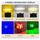 Faro LED estilo Búho Bombilla DRL + Tira LED RGB Moto electrica  MTC171