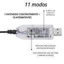 Letrero LED Auto USB + 11 Modos Intermitentes Fácil Instalar MTC202