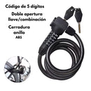 Candado Antirrobo MOTOCICLETA /Bicicleta Doble Seguridad con Clave y Llave MTC210